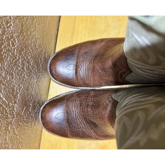 Red Head Saddlebrook Western Cowboy Work Boots Men’s 9.5 green Brown Leather